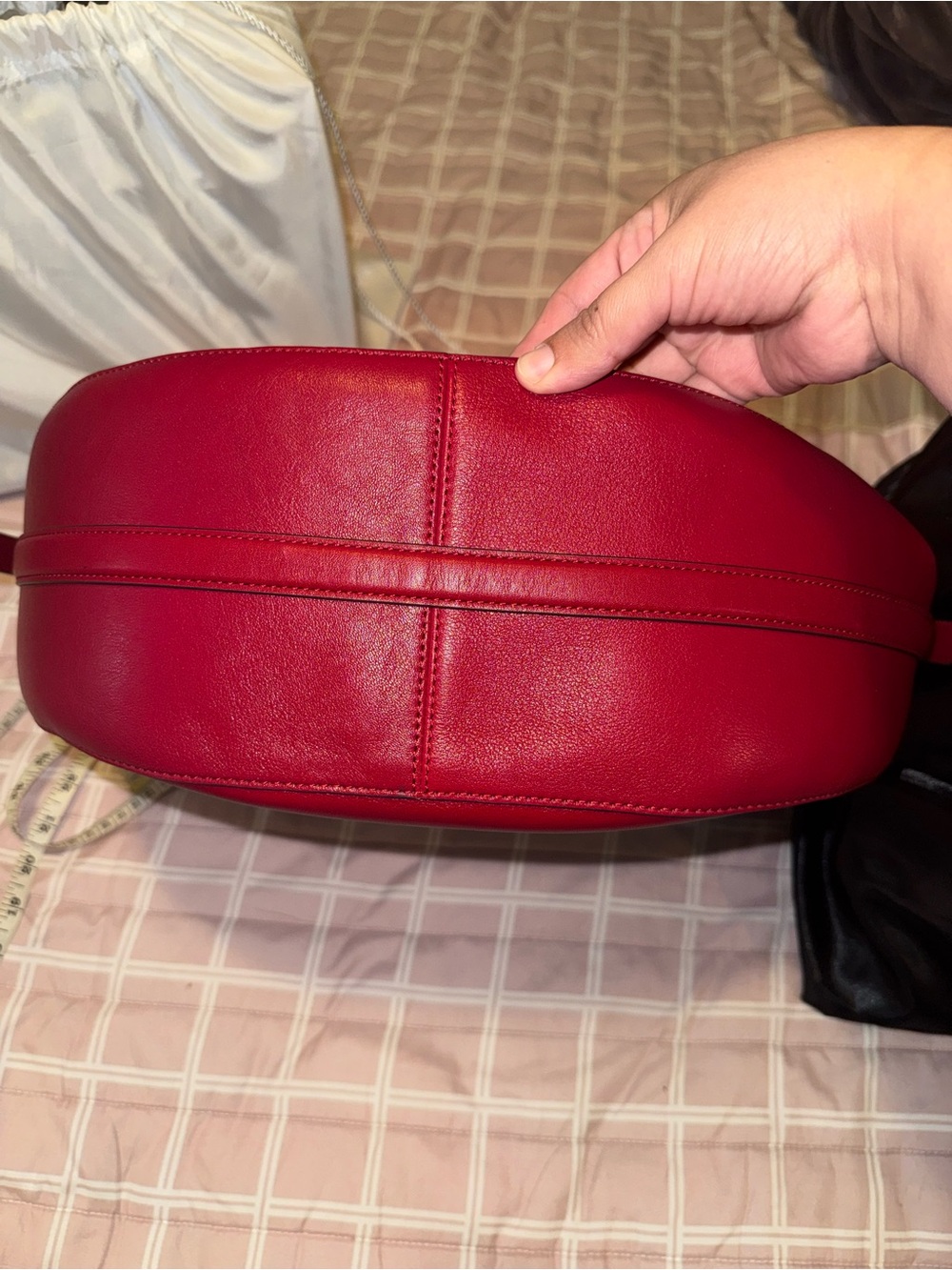 Kate Spade Nova Smooth Leather Large Crescent Shoulder Bag - Picture 3 of 4